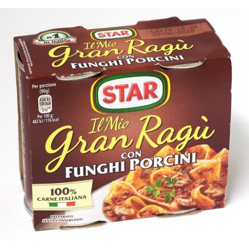 SUGO GRAN RAGU' FUNGHI STAR PZ.2 GR.360