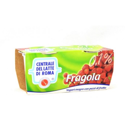 YOGURT MAGRO 0.1% FRAGOLA C.L.ROMA GR.115X2